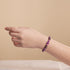 Violet Shadows | .925 Sterling Silver | Purple Freshwater Pearl x Firefly Glass Skull Bracelet